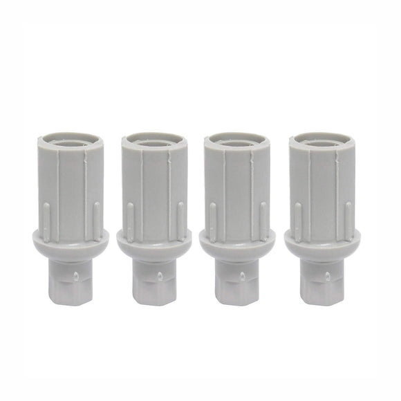 Set of 4 Plastic Bullet Foot 1” Adjustable for Stainless Steel 1-⅝” O.D. Tubing