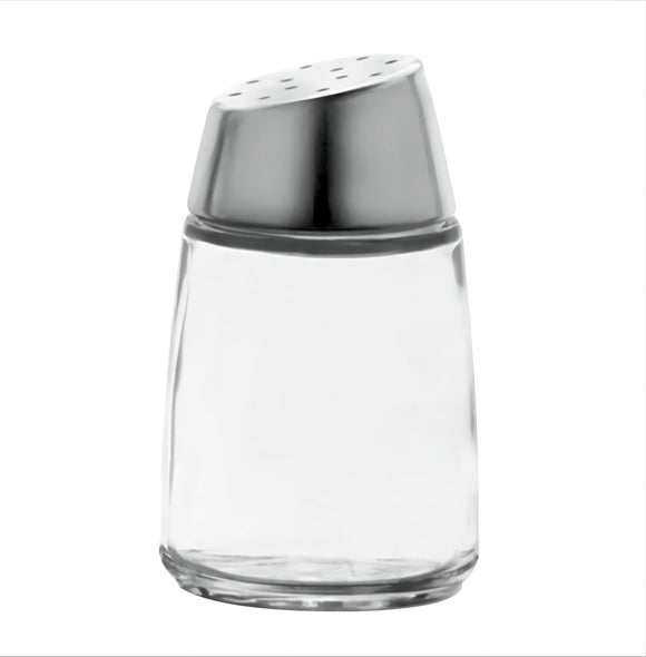 Commercial 2 oz. Glass Salt and Pepper Shaker with Chrome Top