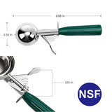 Food Grade Stainless Steel Scoops  NSF Certified Plastic Handle 9 Colors