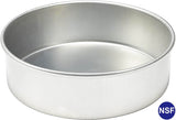 Commercial Aluminum Round Cake Pan Straight Side 3'' H, NSF Certified