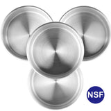 Professional Commercial Natural Aluminum Round Cake Pan (6"x2") 4 packr. 