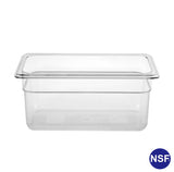 Professional Clear Transparent Polycarbonate Food Pan, 1/3 Third Size