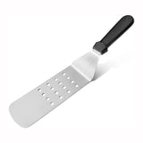 Professional Stainless Steel Perforated Spatula Turner with Plastic Handle