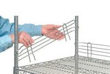 Commercial Wire Shelf Ledge 4"H, Chrome