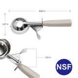 Food Grade Stainless Steel Scoops  NSF Certified Plastic Handle 9 Colors