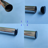 4 Pcs 25mm (1 Inch) Round End Caps for Wire Shelving Post