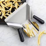 Commercial Dual Handle Stainless Steel French Fry Bagger Scoop, Chips shovel