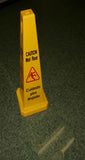 Professional Cone Shape Wet Floor Caution Sign, 27-Inch Height, Plastic