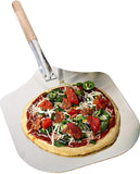 Professional Aluminum Pizza Peel with Wood Handle, Blade 12 x 14 Inch