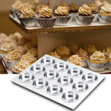 Top Kitchen Commercial Grade Natural Aluminum Muffin Cupcake Pan 12Cup