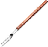 Professional Stainless Steel Barbecue Pot Fork with Wooden Handle