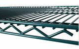 Commercial Green Epoxy Coated Wire Shelving With 4 Set Plastic Clip