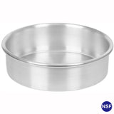Commercial Aluminum Round Cake Pan Straight Side, NSF Certified