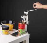 Manual Table Can Opener with Plated Steel Base For Cans Up to 11” Tall