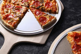 Professional Restaurant-Grade Aluminum Pizza Pan, Baking Tray, Wide Rim