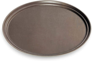 Professional Commercial Oval Plastic, Rubber Lined Non-Slip Tray