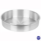 Commercial Aluminum Round Cake Pan Straight Side, NSF Certified