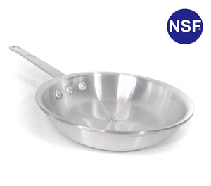 Commercial Grade Professional Natural Aluminum Frying Pan-NSF Certified