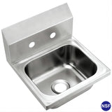 Commercial NSF Stainless Steel Wall Mount Hand Sink Basin with Drain