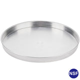 Commercial Natural Aluminum Pizza Pan Straight Side NSF certified