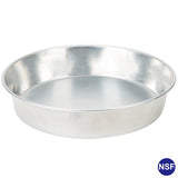 Commercial Aluminum Round Cake Pan Tapered Side 2'' H, NSF Certified