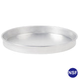 Commercial Natural Aluminum Pizza Pan Straight Side NSF certified