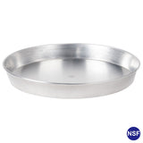 Commercial Aluminum Round Cake Pan Tapered Side 2'' H, NSF Certified