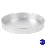 Commercial Natural Aluminum Pizza Pan Straight Side NSF certified