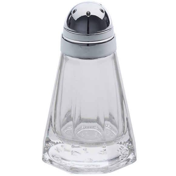 1 oz Glass Salt and Pepper Shaker with Chrome Plated Cap