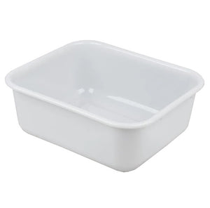 Commercial 14 1/2" x 12 1/2" x 5" Plastic White Storage Box