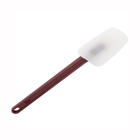 Commercial-grade White Silicone Head Scraper Spatula, Spoon-shaped Blade