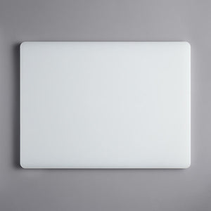 18" x 24" x 1" White Polyethylene Cutting Board, NSF Certified
