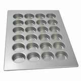 Commercial 24 Cup 5.6 oz. Glazed Aluminized Steel Texas Muffin Pan