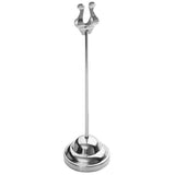 Restaurant Stainless Steel Harp Card Holder with Weighted Base