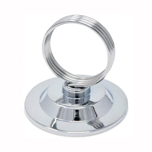 Restaurant 2 1/2" Chrome Menu / Card Holder Ring Clip with Weighted Base