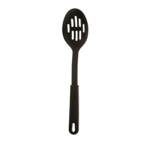 Professional Plastic Nylon Slotted Spoon, Black