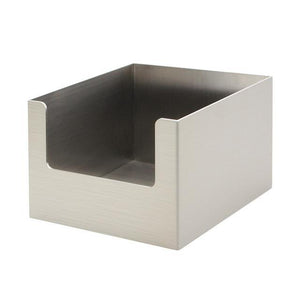 Commercial Satin Stainless Steel Square Tissue Box