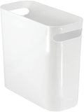 Plastic Small Trash Can 1.5 Gallon Wastebasket, Garbage Container Bin 10" H